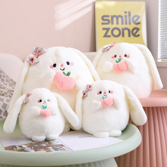 Cute Peach Buns Bunny Plushie