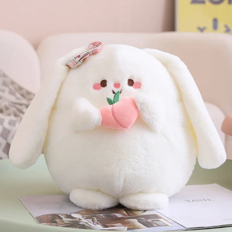 Cute Peach Buns Bunny Plushie