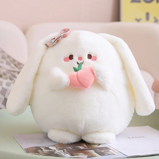 Cute Peach Buns Bunny Plushie
