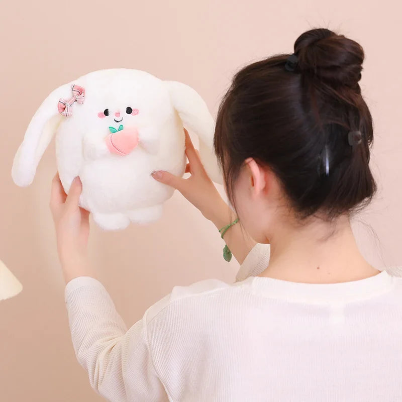 Cute Peach Buns Bunny Plushie