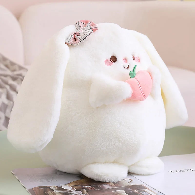 Cute Peach Buns Bunny Plushie