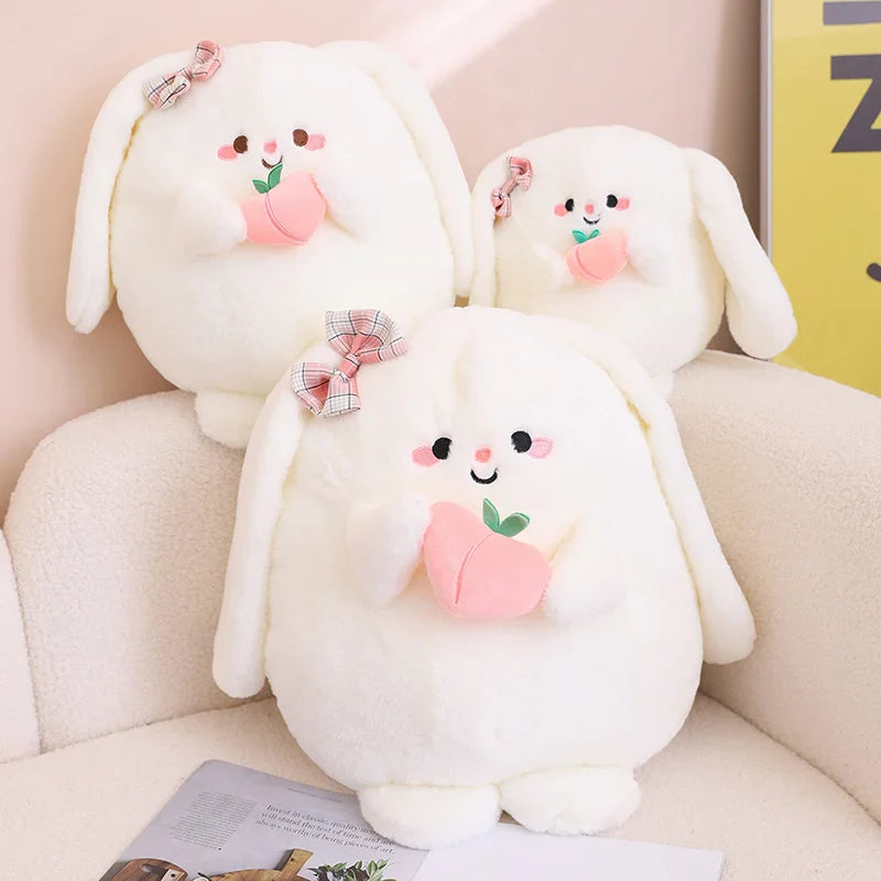 Cute Peach Buns Bunny Plushie
