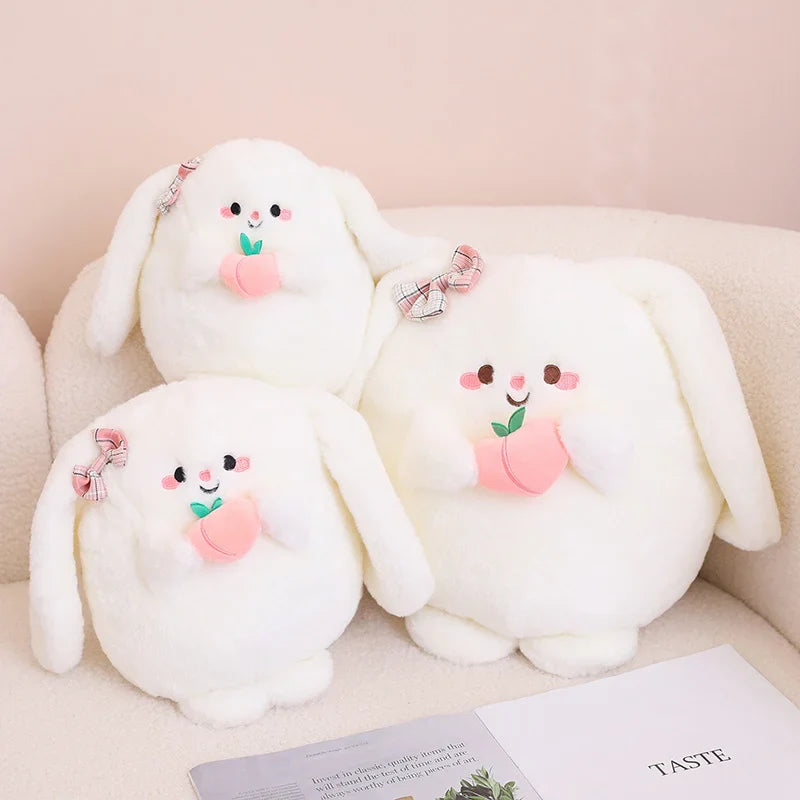 Cute Peach Buns Bunny Plushie